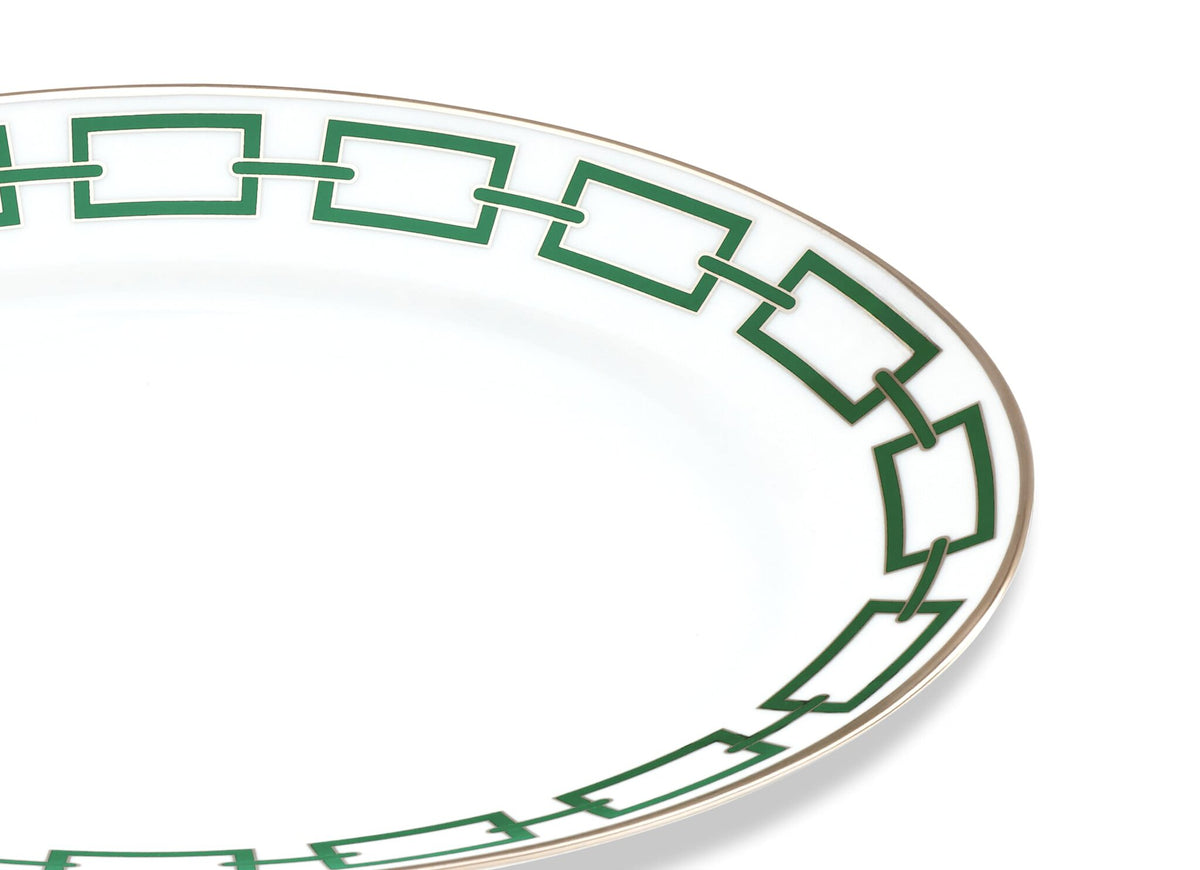 Ginori 1735 Catene Pickle Dish, Smeraldo, view 3