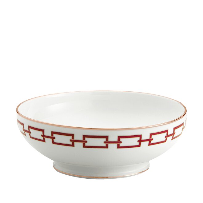 Ginori 1735 Catene Salad Bowl, Scarlatto