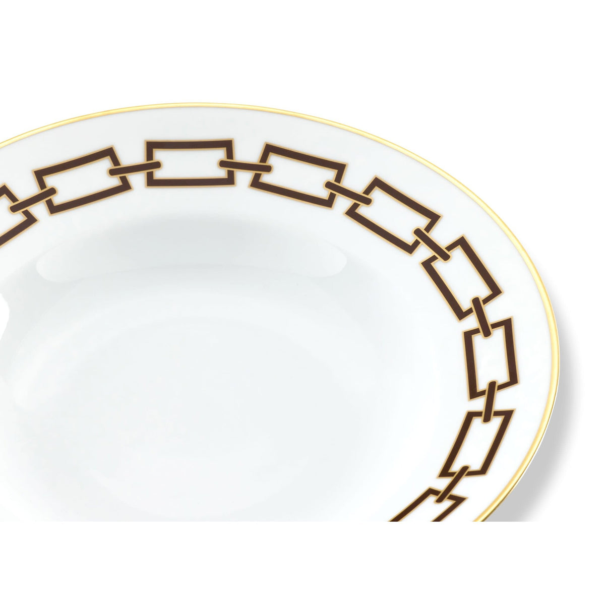 Ginori 1735 Catene Soup Plate, Ebano, view 3
