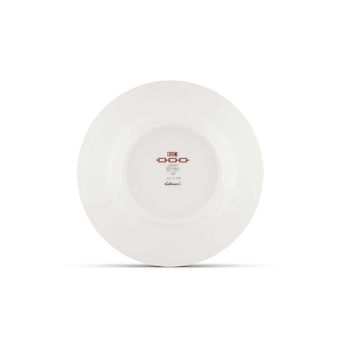 Ginori 1735 Catene Soup Plate, Scarlatto, view 5
