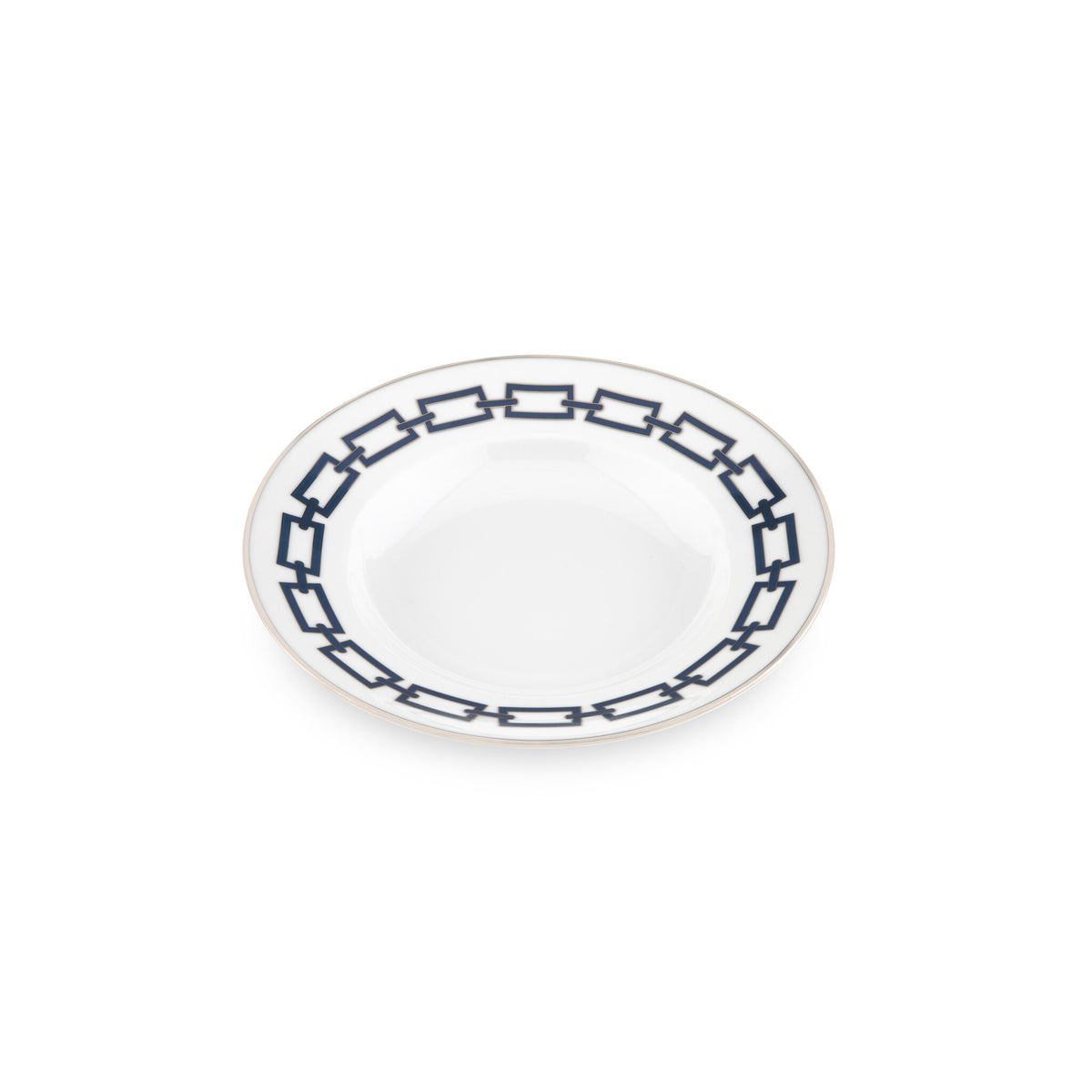 Ginori 1735 Catene Soup Plate, Zaffiro, view 2