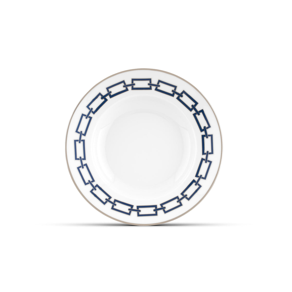 Ginori 1735 Catene Soup Plate, Zaffiro
