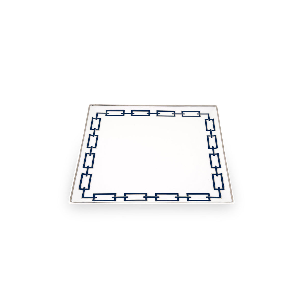 Ginori 1735 Catene Square Centerpiece, Zaffiro, view 2