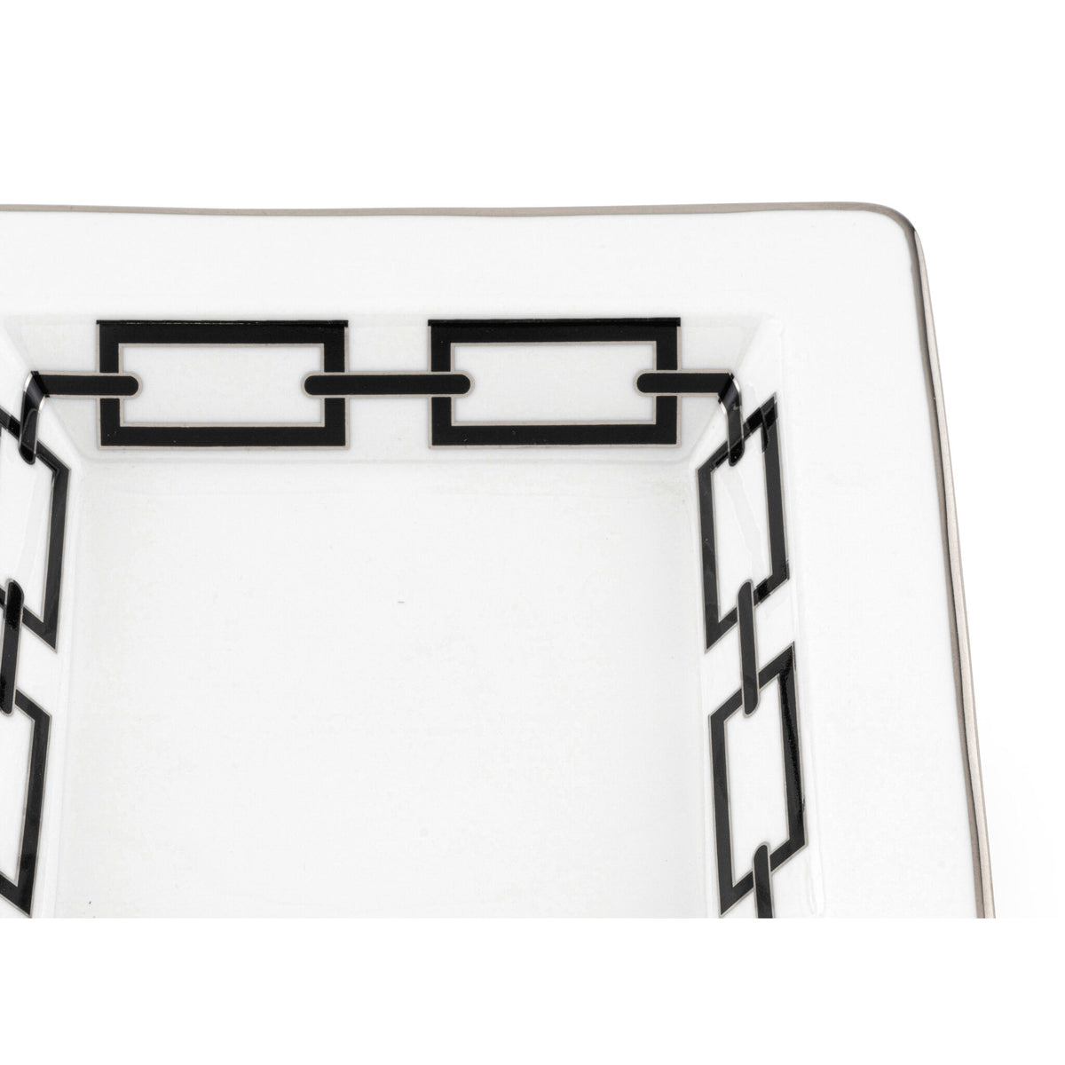 Ginori 1735 Catene Square Change Tray, Black, view 3