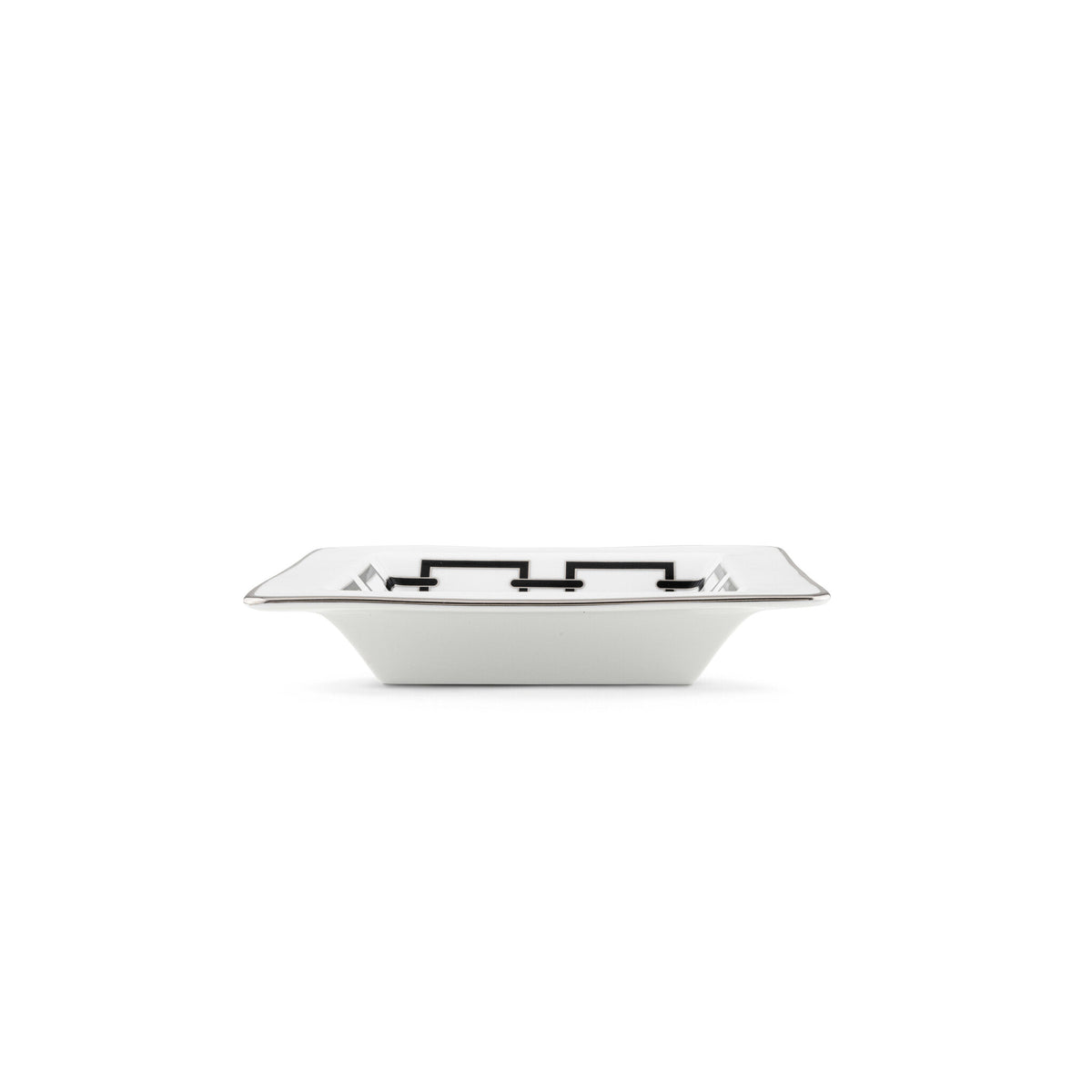 Ginori 1735 Catene Square Change Tray, Black, view 4