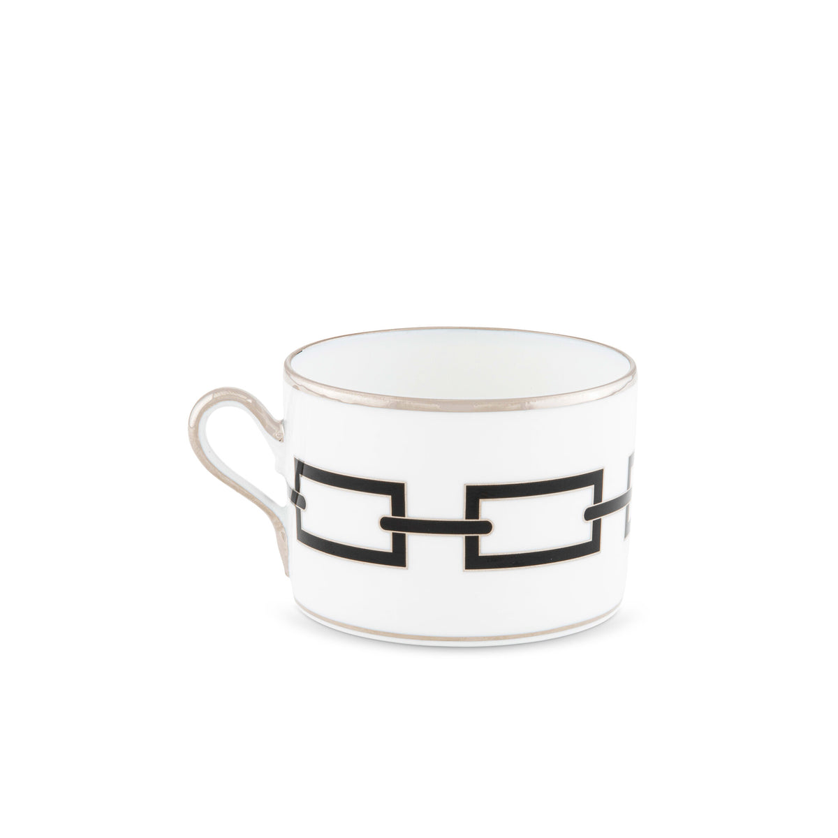 Ginori 1735 Catene Tea Cup, Black, view 2