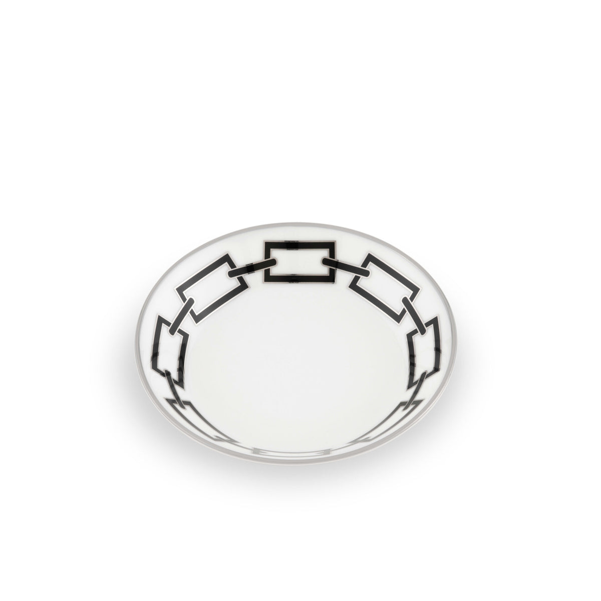 Ginori 1735 Catene Tea Saucer, Black, view 2