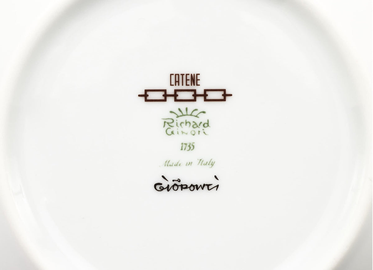 Ginori 1735 Catene Tea Saucer, Ebano, view 5