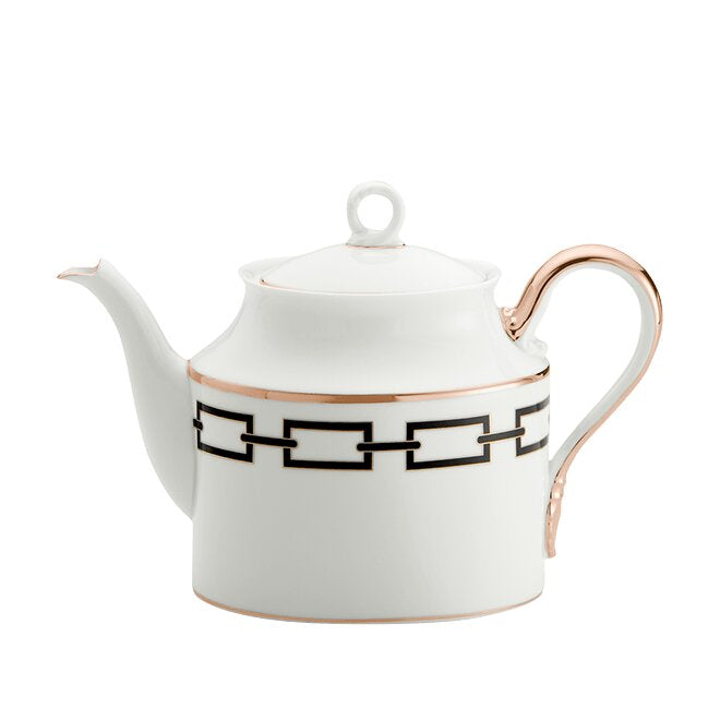Ginori 1735 Catene Teapot, Black