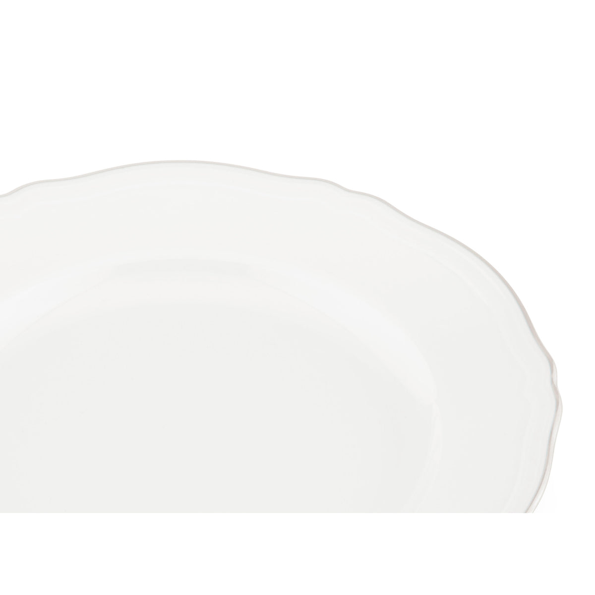 Ginori 1735 Corona Dessert Plate, Platinum, view 3