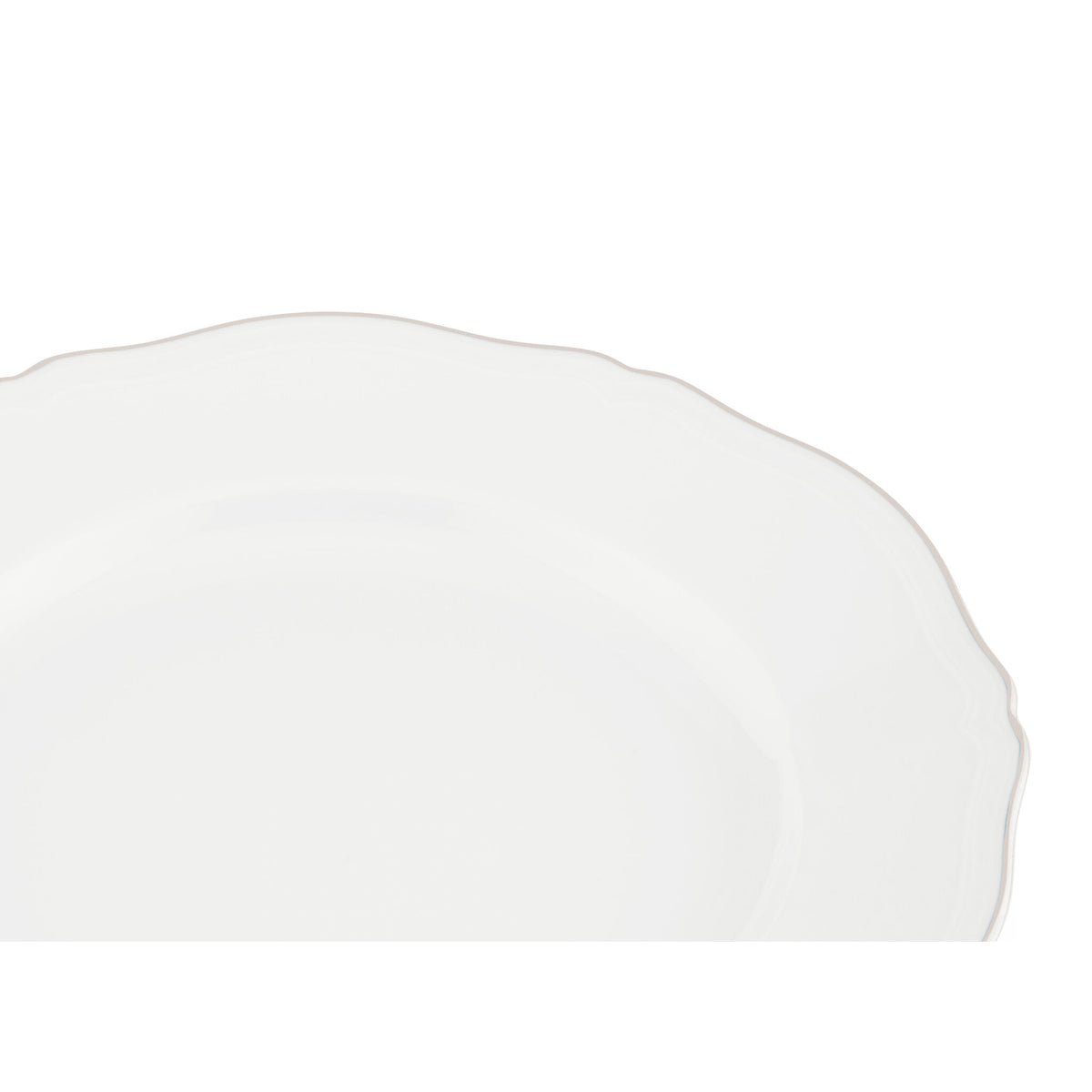 Ginori 1735 Corona Flat Plate, Platinum, view 3