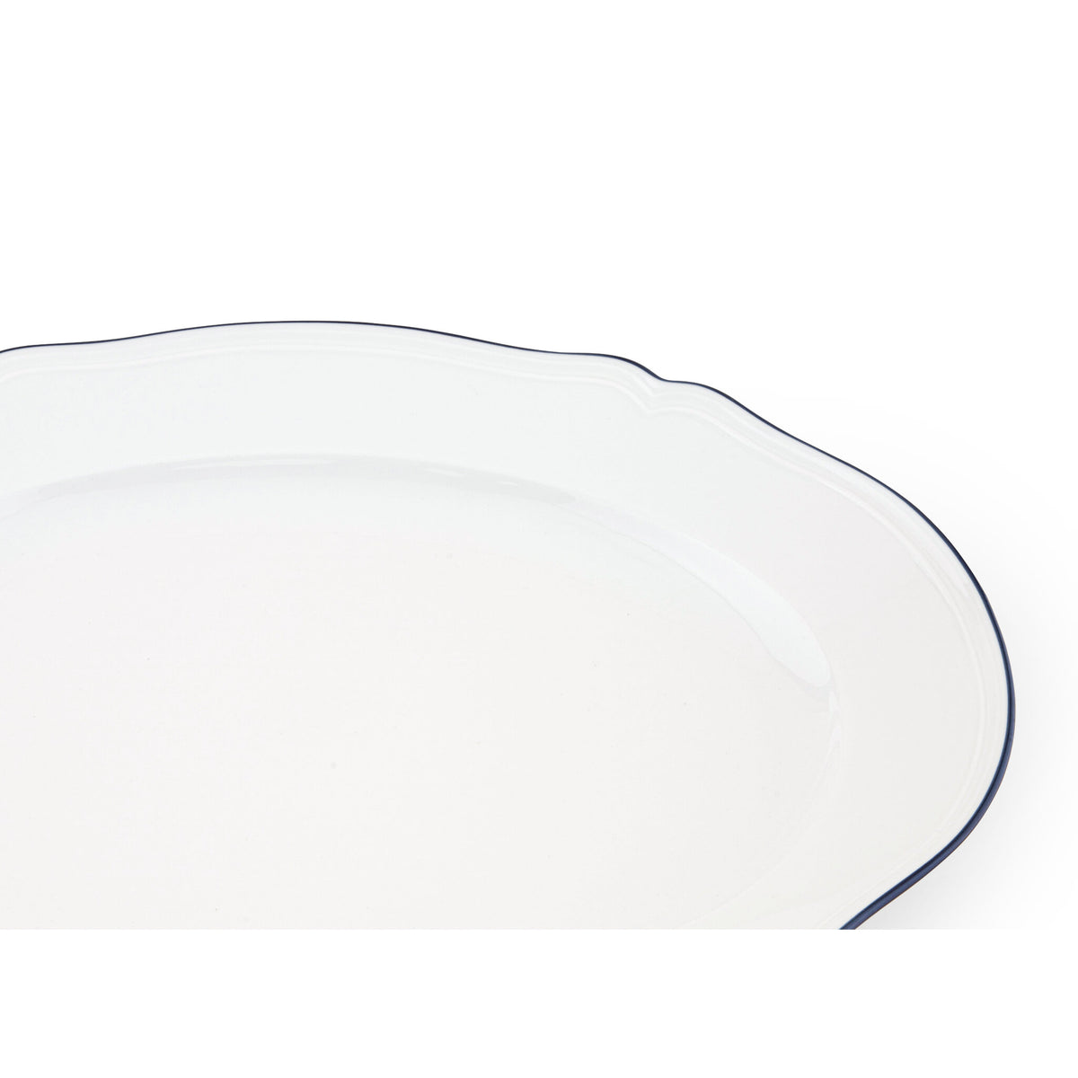 Ginori 1735 Corona Large Oval Platter, Cobalt Blue, view 3