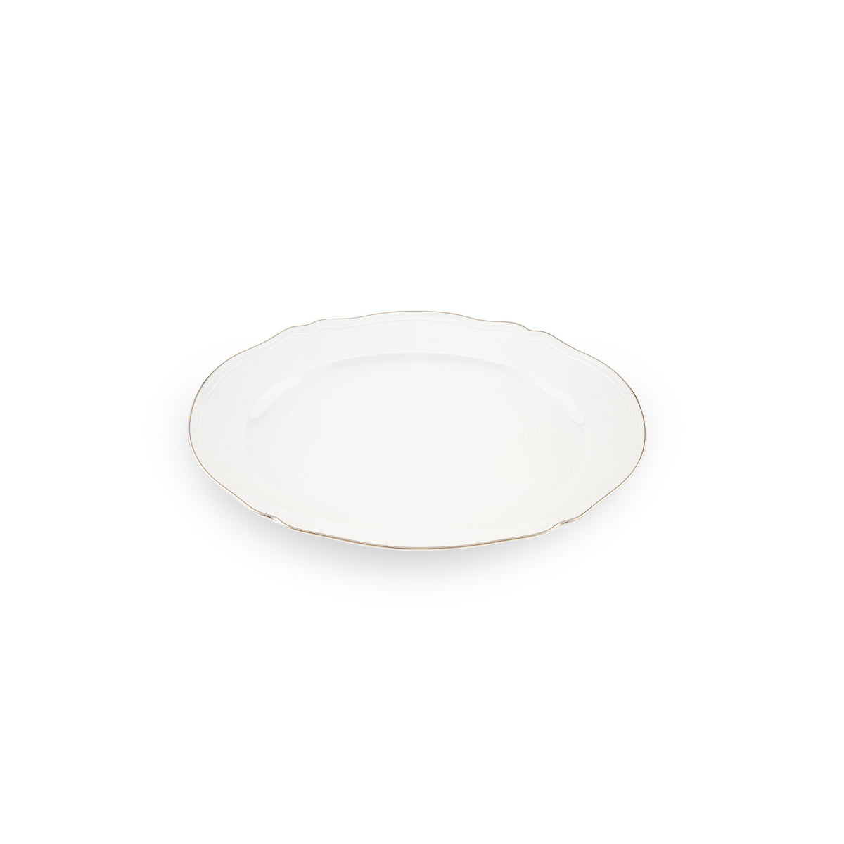 Ginori 1735 Corona Large Oval Platter, Platinum, view 2