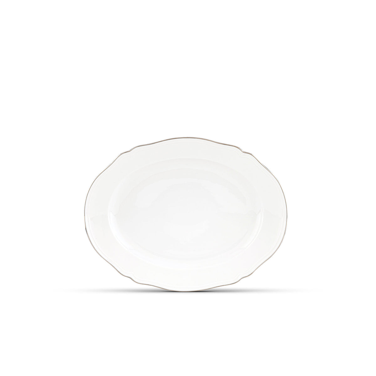 Ginori 1735 Corona Large Oval Platter, Platinum