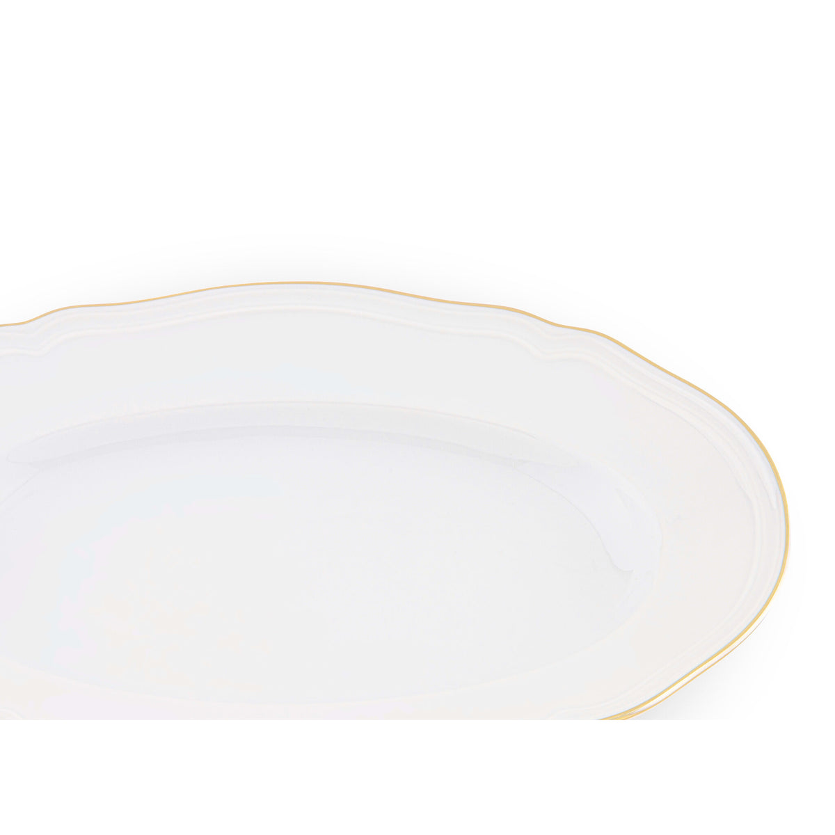 Ginori 1735 Corona Pickle Dish, Gold, view 3