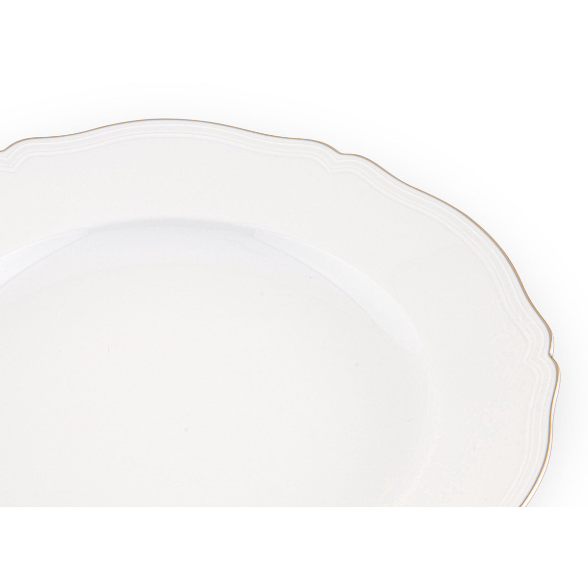 Ginori 1735 Corona Round Platter, Platinum, view 3