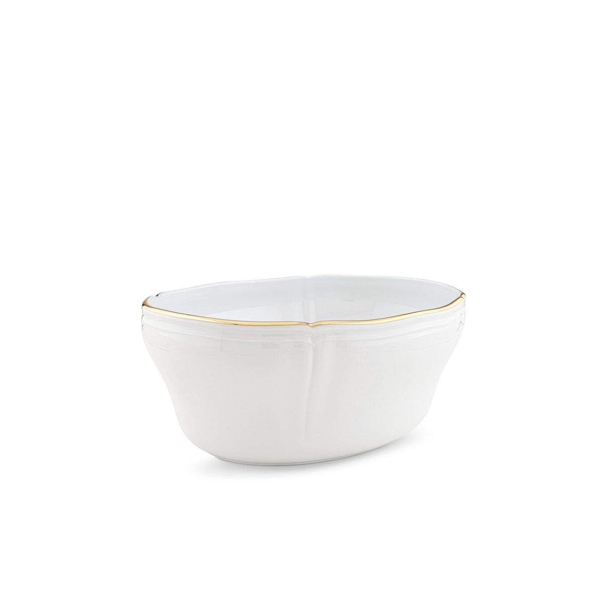 Ginori 1735 Corona Salad Bowl, Gold, view 2