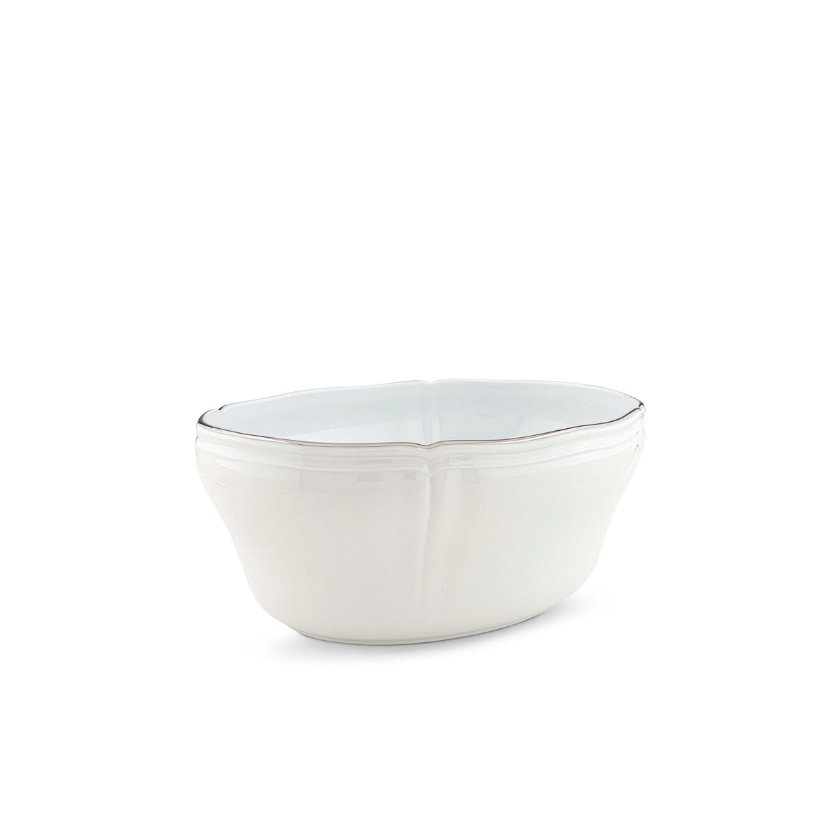 Ginori 1735 Corona Salad Bowl, Platinum, view 2