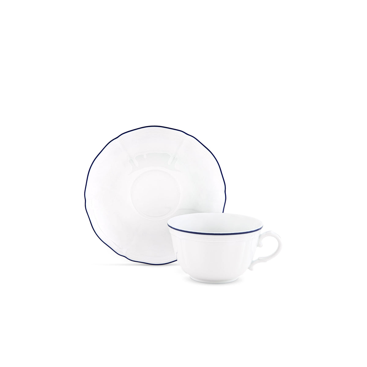 Ginori 1735 Corona Tea Cup, Cobalt Blue, view 3