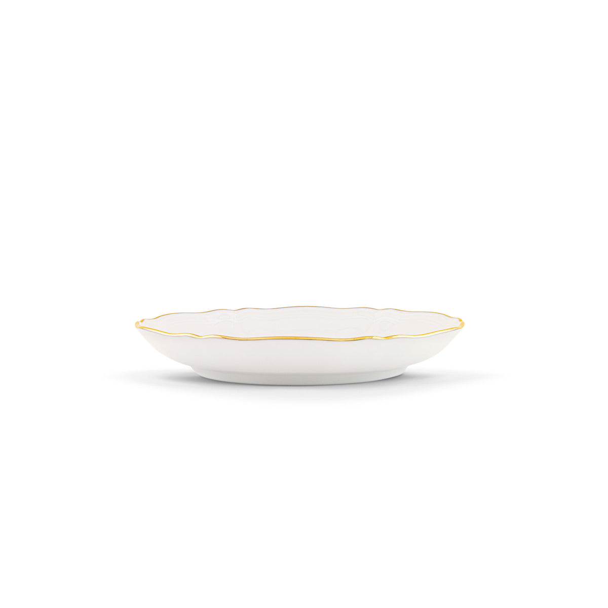 Ginori 1735 Corona Tea Saucer, Gold, view 4
