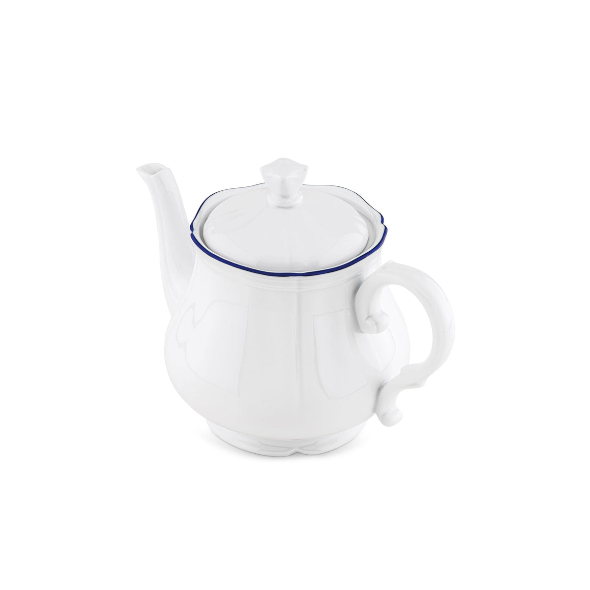 Ginori 1735 Corona Teapot, Cobalt Blue, view 2