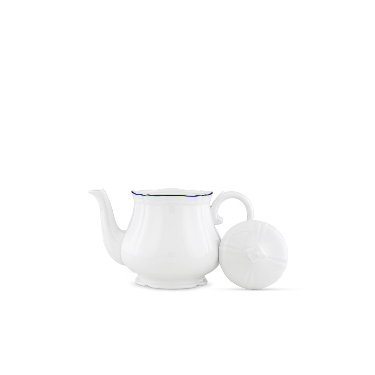 Ginori 1735 Corona Teapot, Cobalt Blue, view 3
