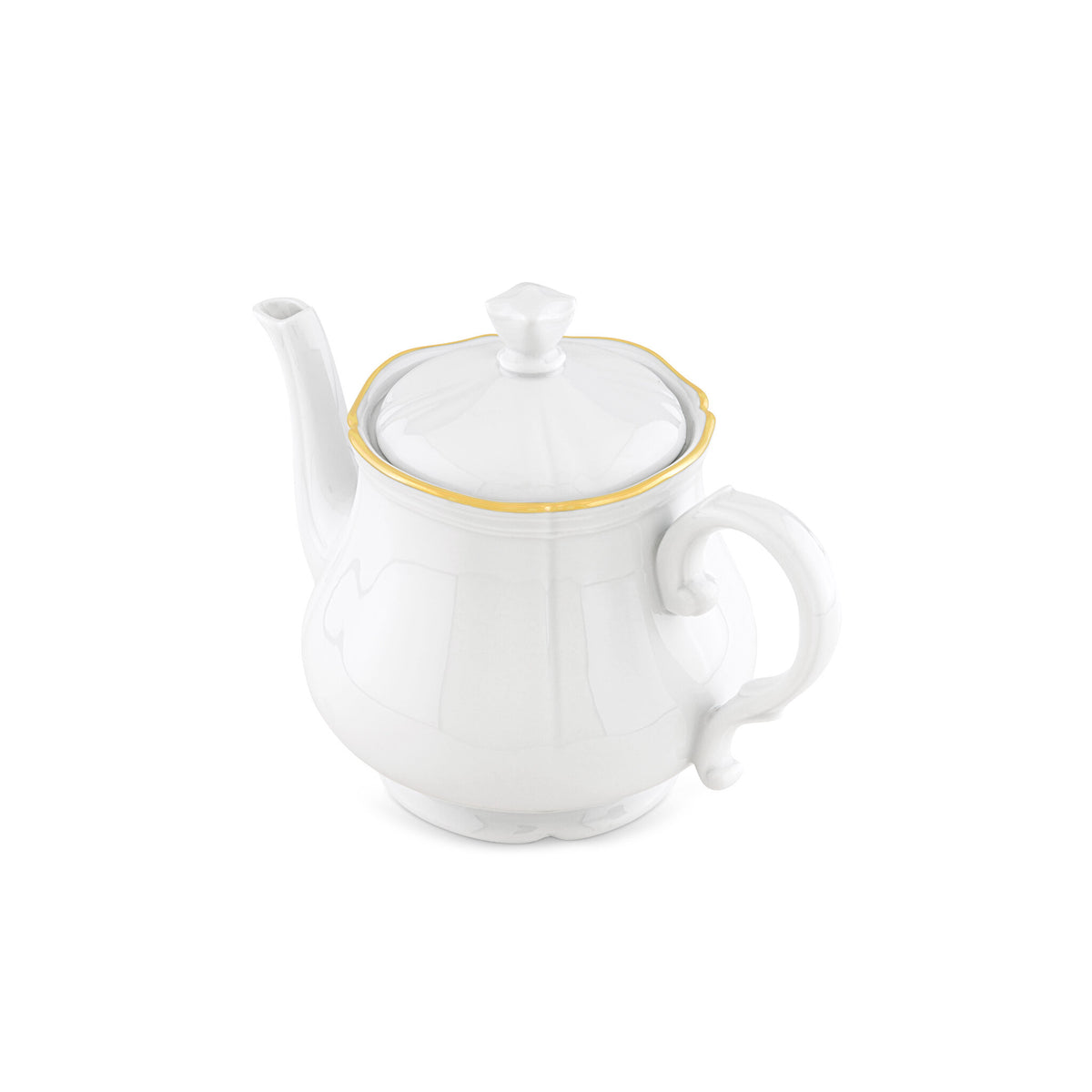 Ginori 1735 Corona Teapot, Gold, view 2