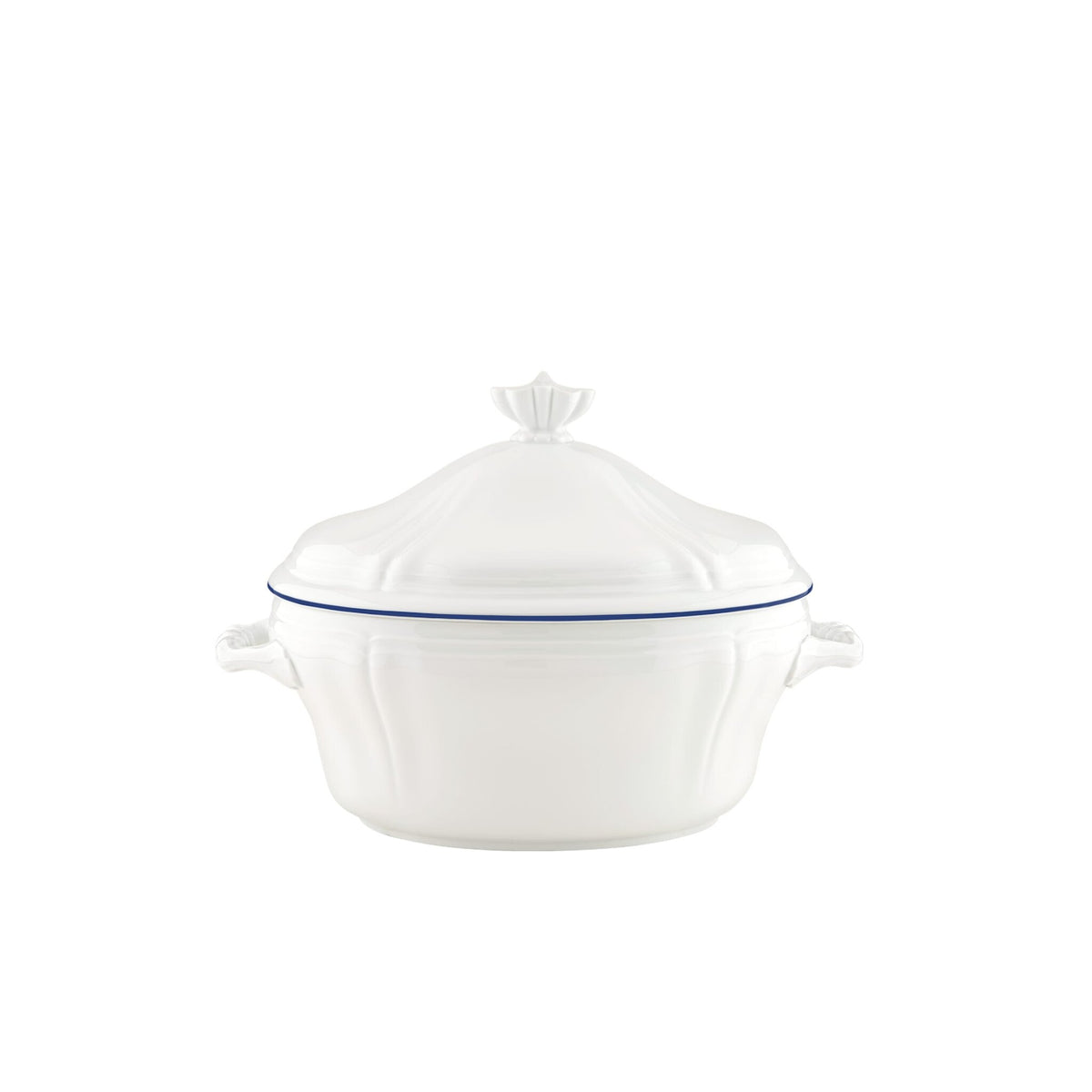 Ginori 1735 Corona Tureen, Cobalt Blue