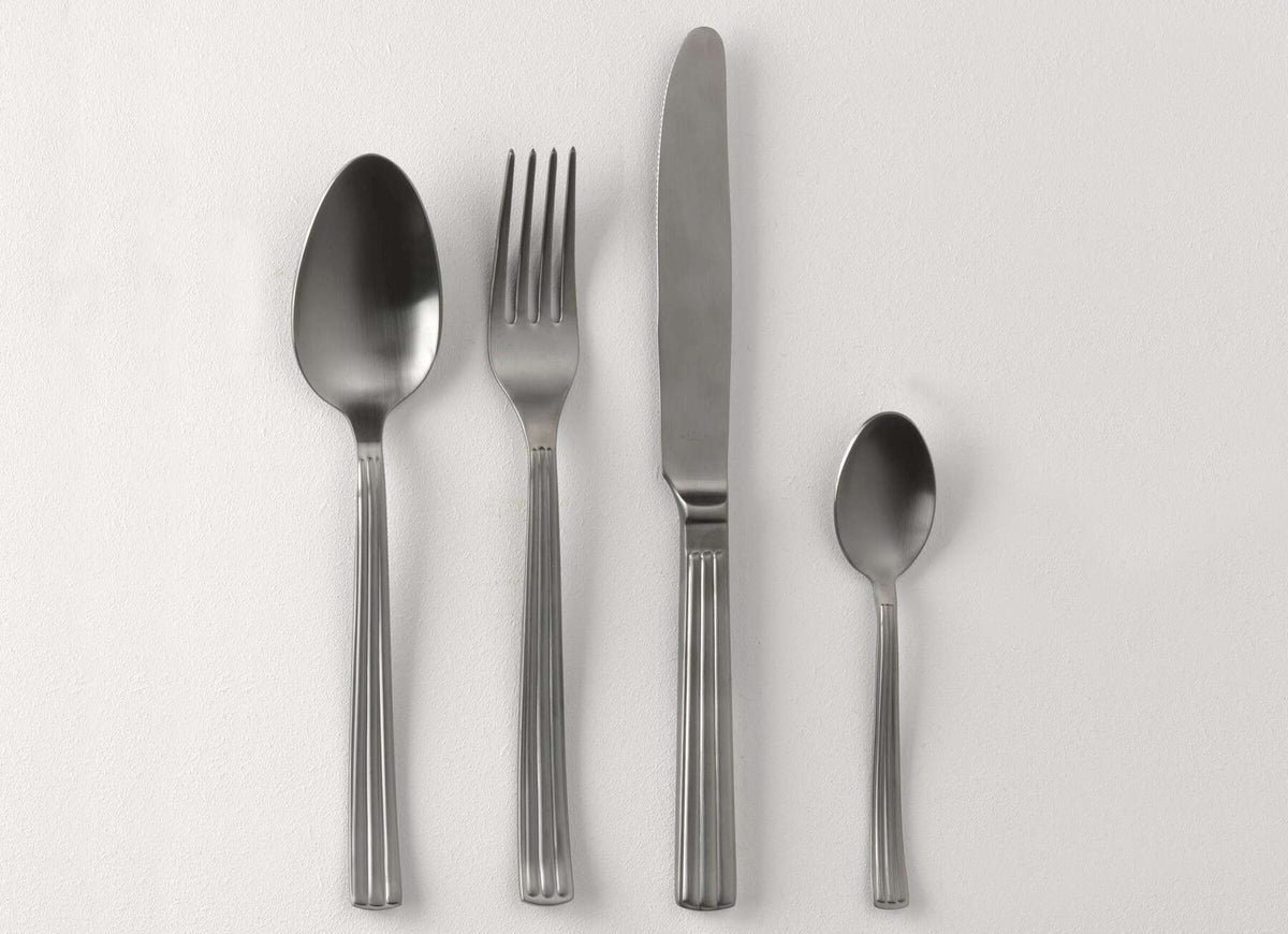 Ginori 1735 Diana 24-Piece Cutlery Set, Brushed Black