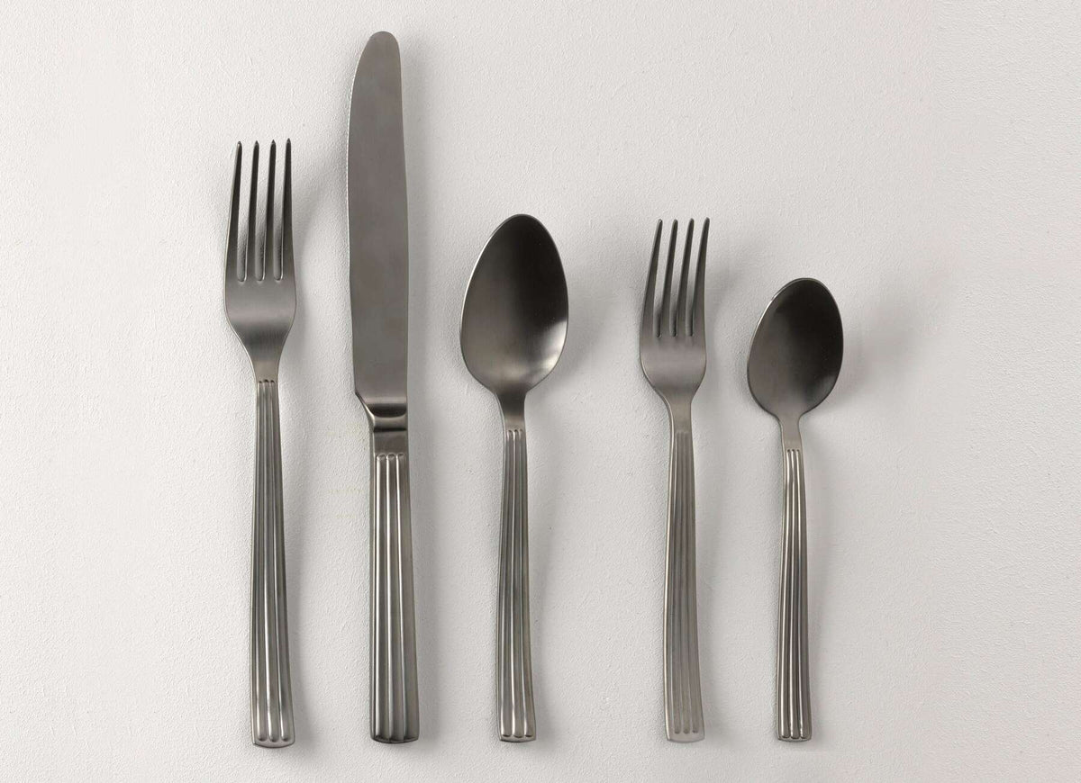 Ginori 1735 Diana 5-Piece Cutlery Set, Brushed Black