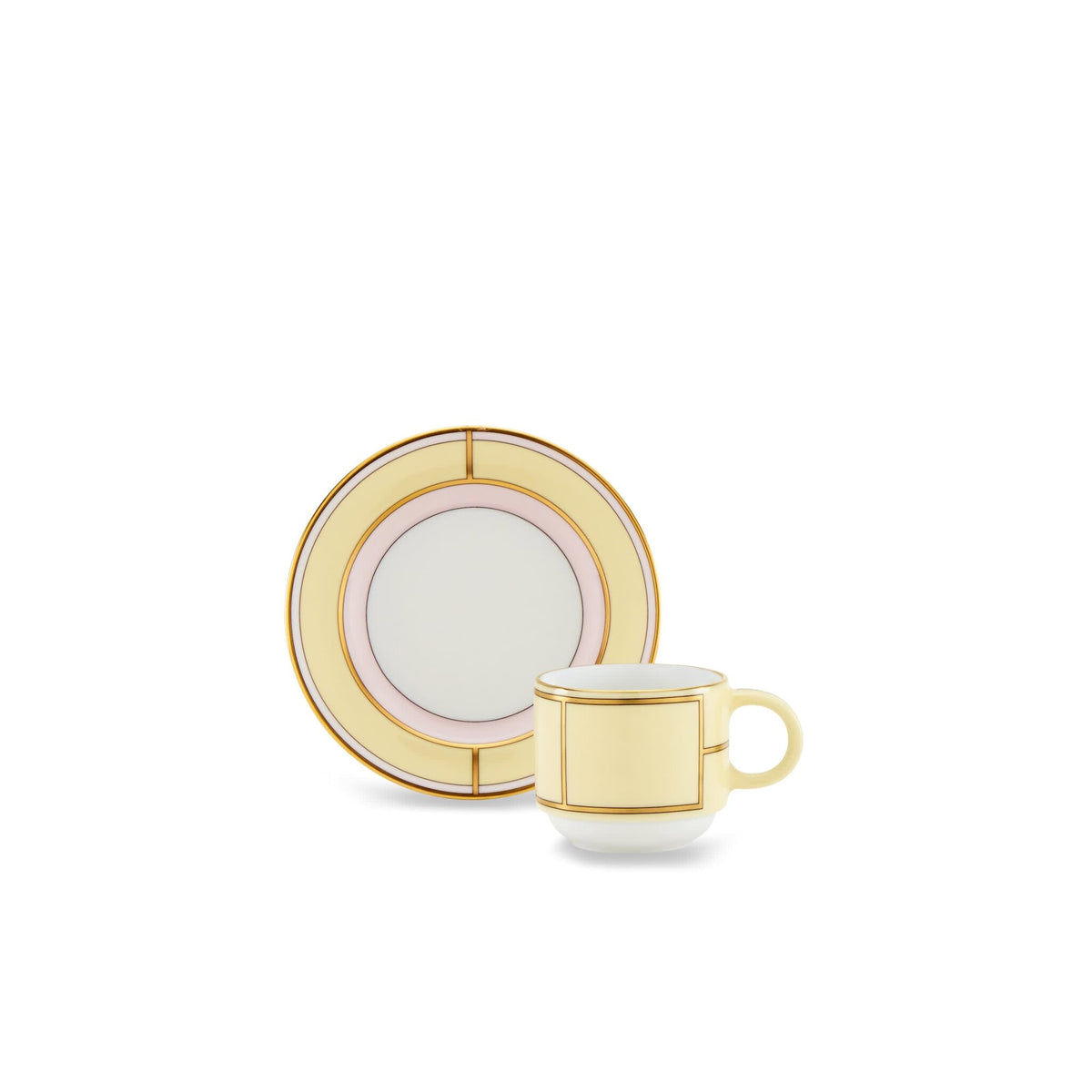 Ginori 1735 Diva Coffee Cup, Yellow, view 3