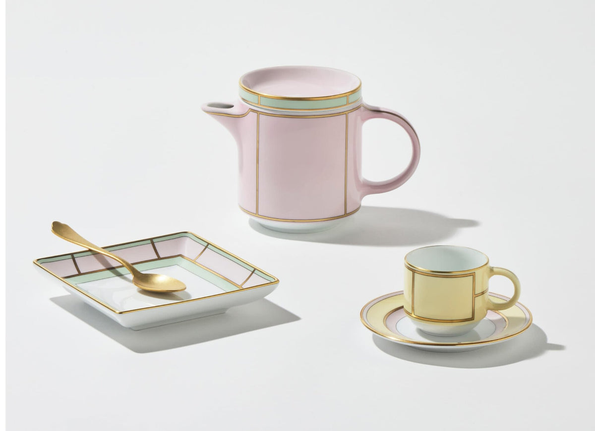 Ginori 1735 Diva Coffee Saucer, Yellow, view 6