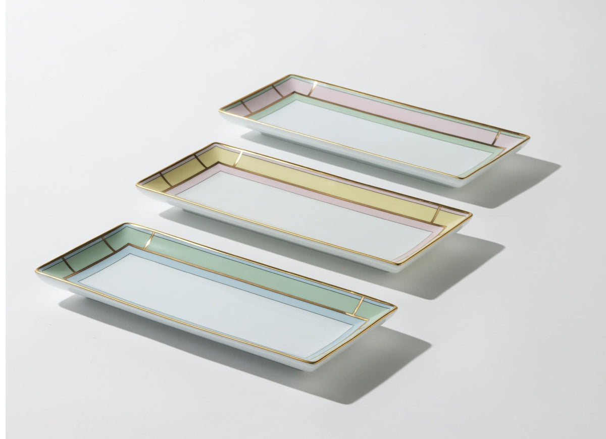 Ginori 1735 Diva Rectangular Change Tray, Pink, view 7