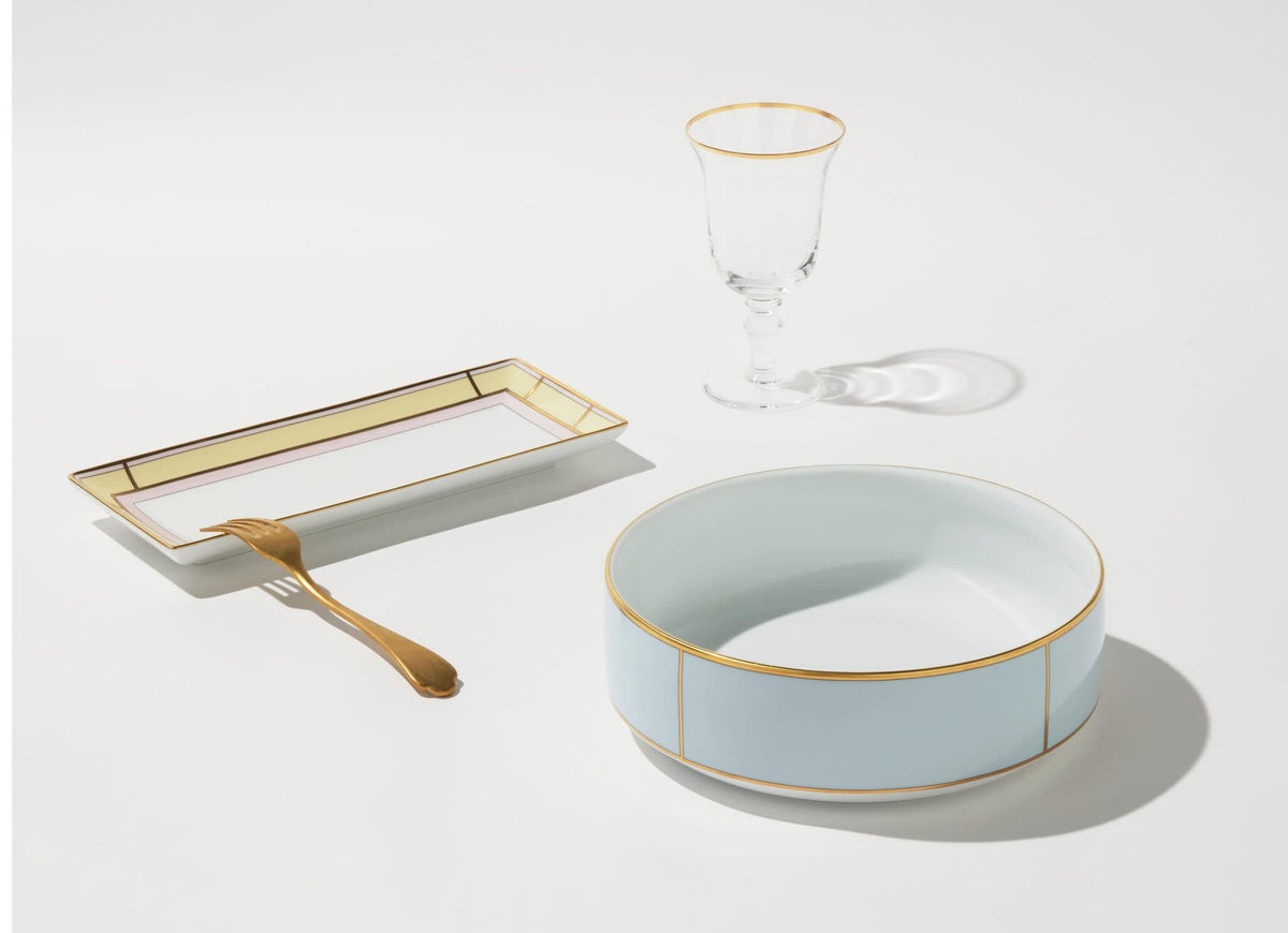 Ginori 1735 Diva Rectangular Change Tray, Yellow, view 7