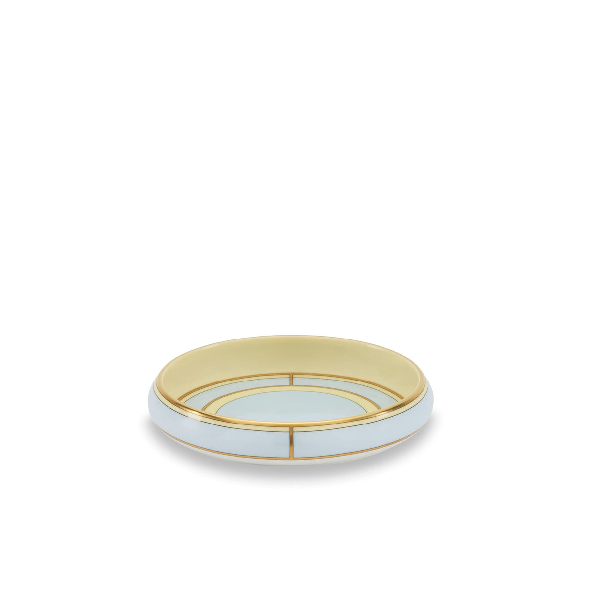 Ginori 1735 Diva Round Change Tray, Light Blue