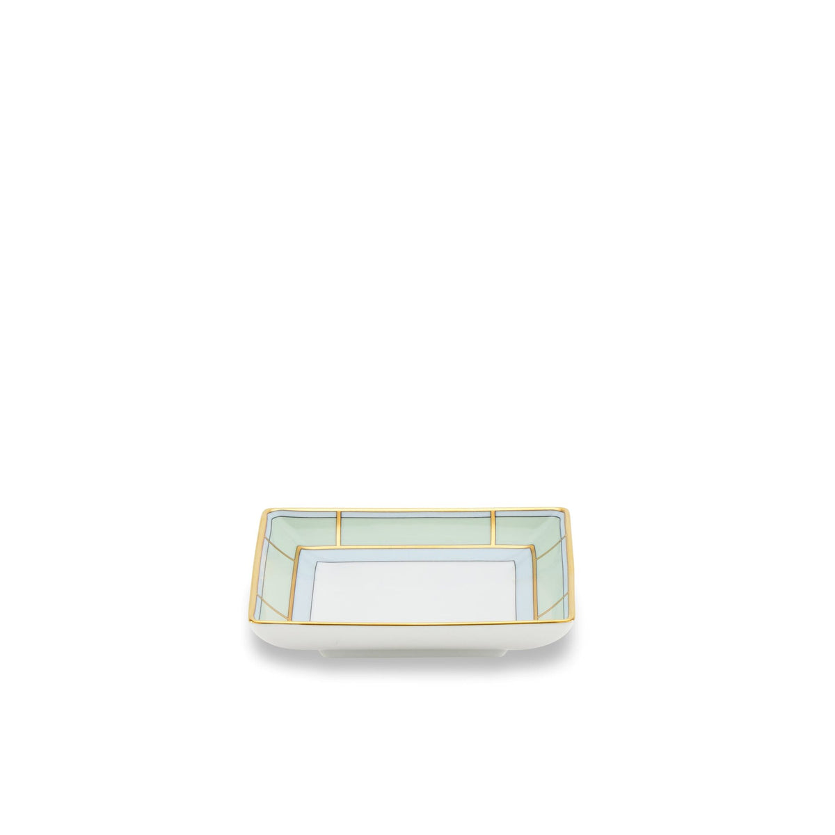 Ginori 1735 Diva Square Change Tray, Green, view 2