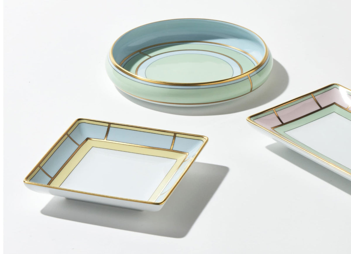 Ginori 1735 Diva Square Change Tray, Light Blue, view 6