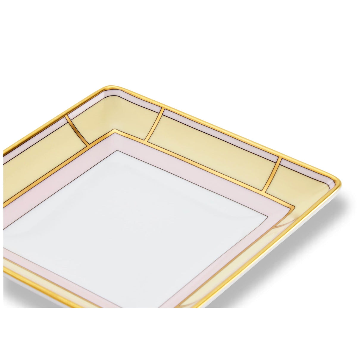 Ginori 1735 Diva Square Change Tray, Yellow, view 3