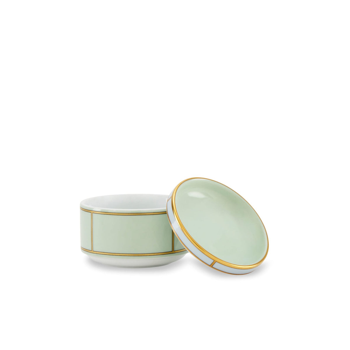 Ginori 1735 Diva Sugar Bowl, Green, view 2
