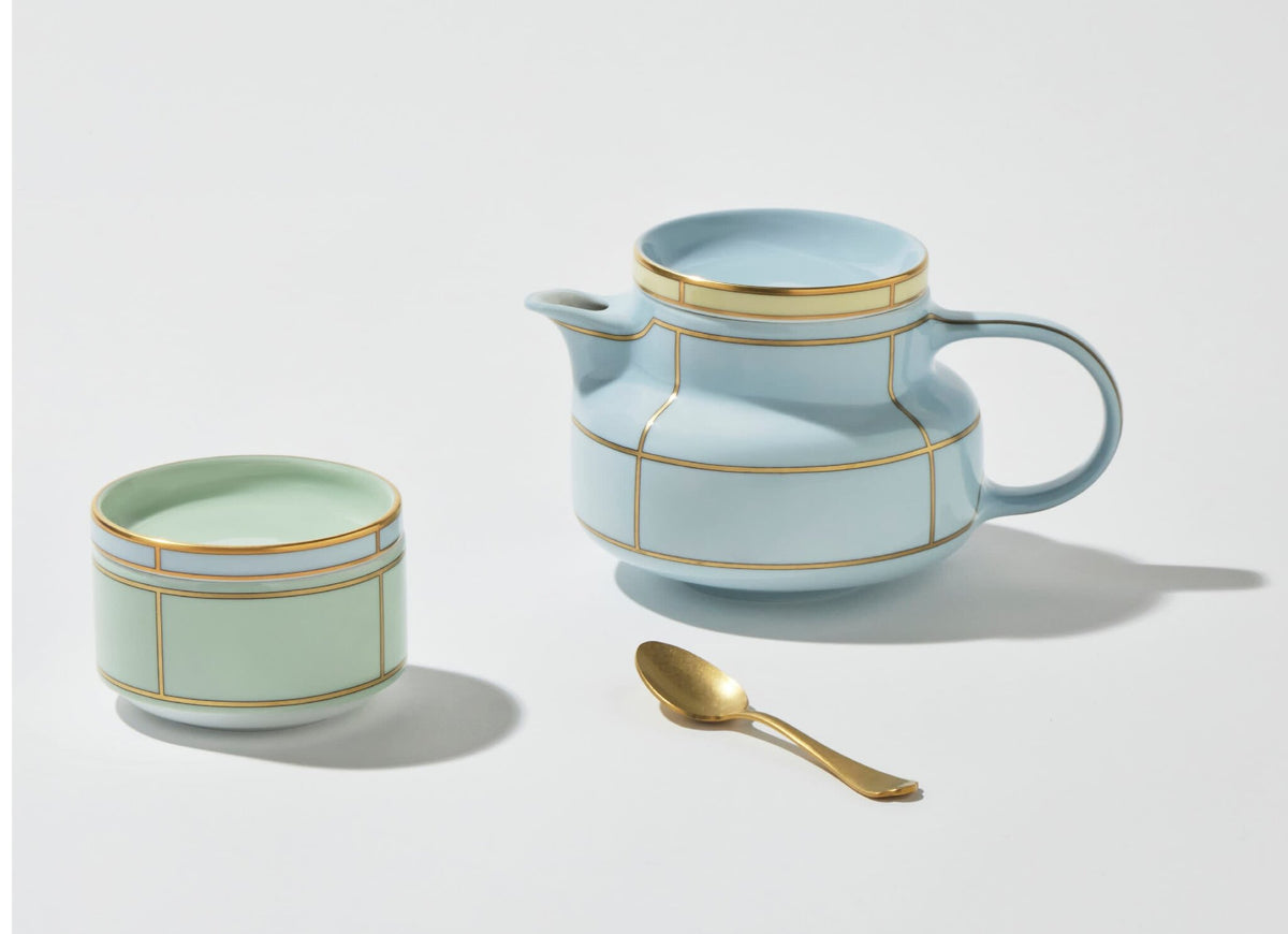 Ginori 1735 Diva Sugar Bowl, Green, view 4