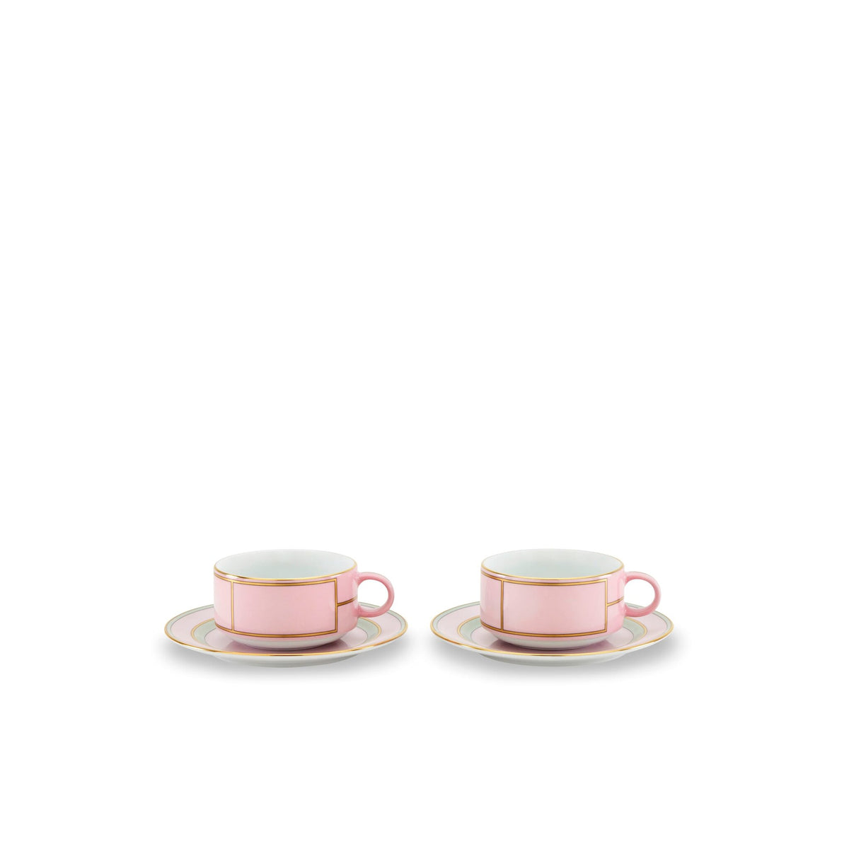 Ginori 1735 Diva Tea Set for Two, Pink