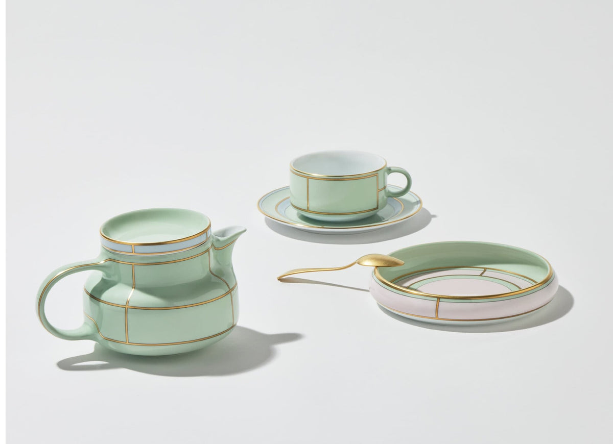 Ginori 1735 Diva Teapot, Green, view 5