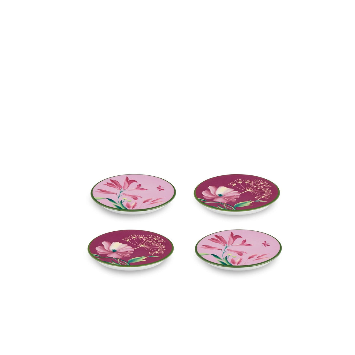Ginori 1735 Florenza Coasters, Malva, Set of 4, view 2