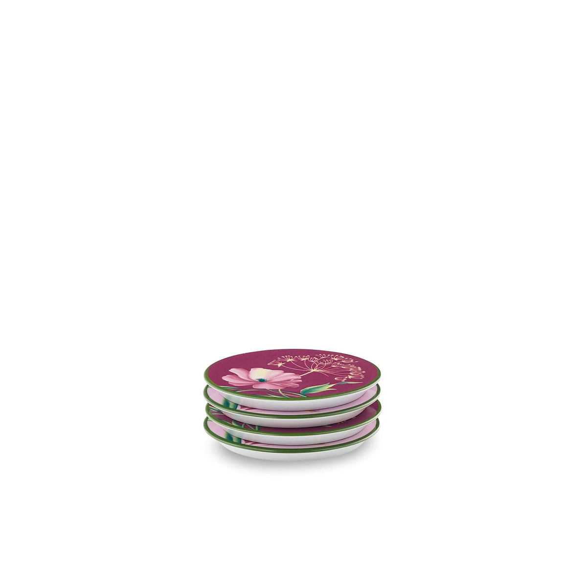 Ginori 1735 Florenza Coasters, Malva, Set of 4, view 3