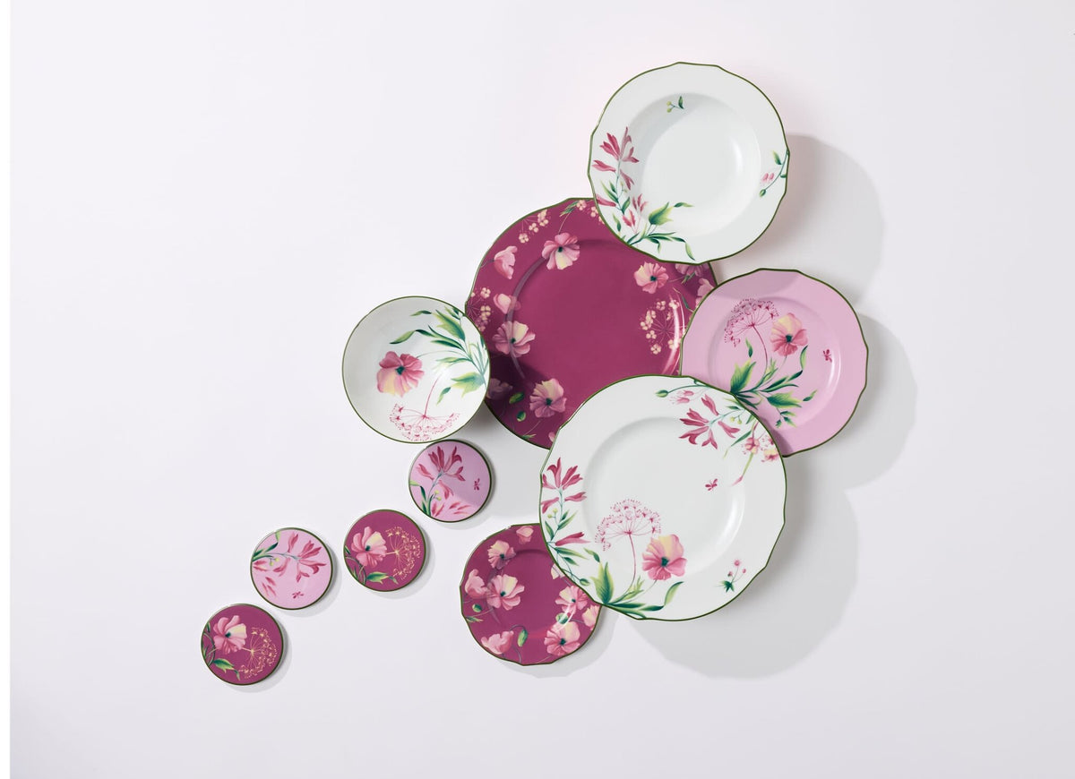 Ginori 1735 Florenza Dessert Plate, Malva, Light Background, view 7