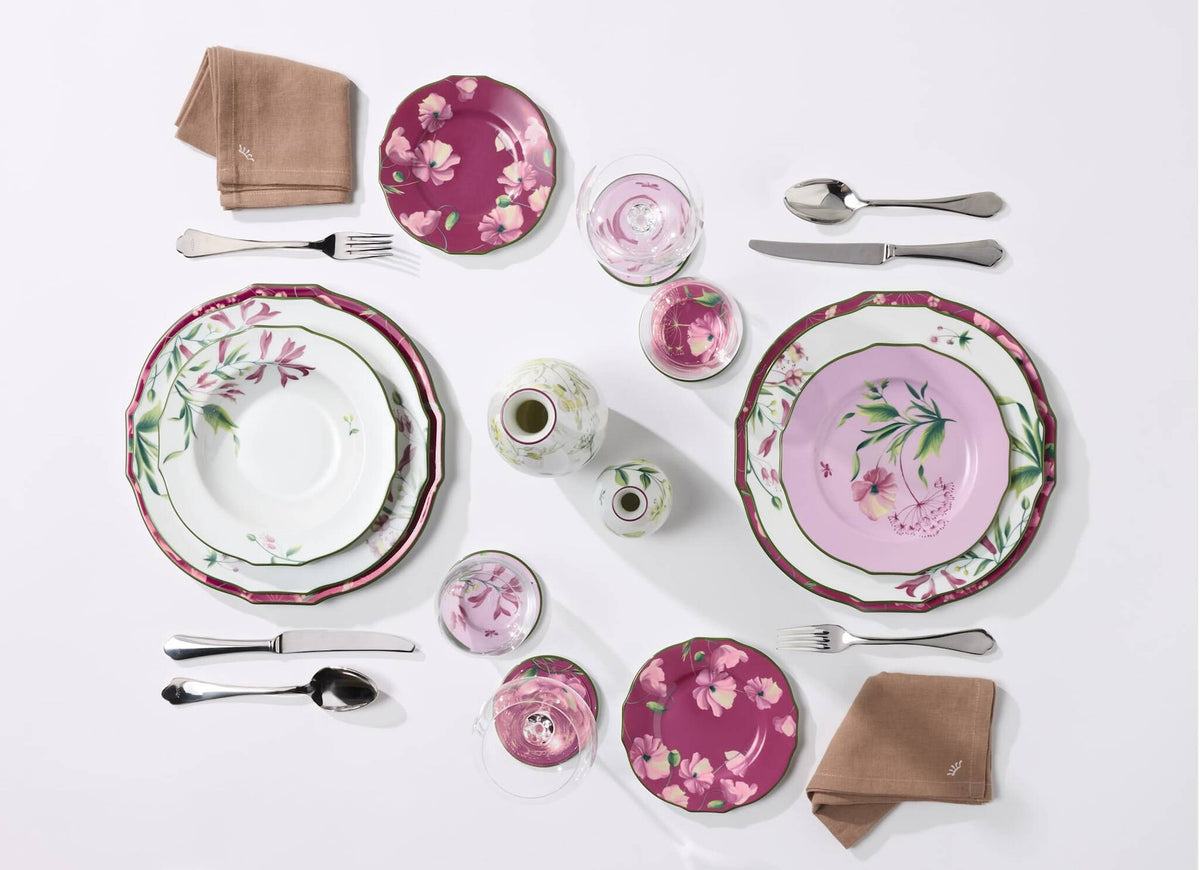 Ginori 1735 Florenza Dessert Plate, Malva, White Background, view 6