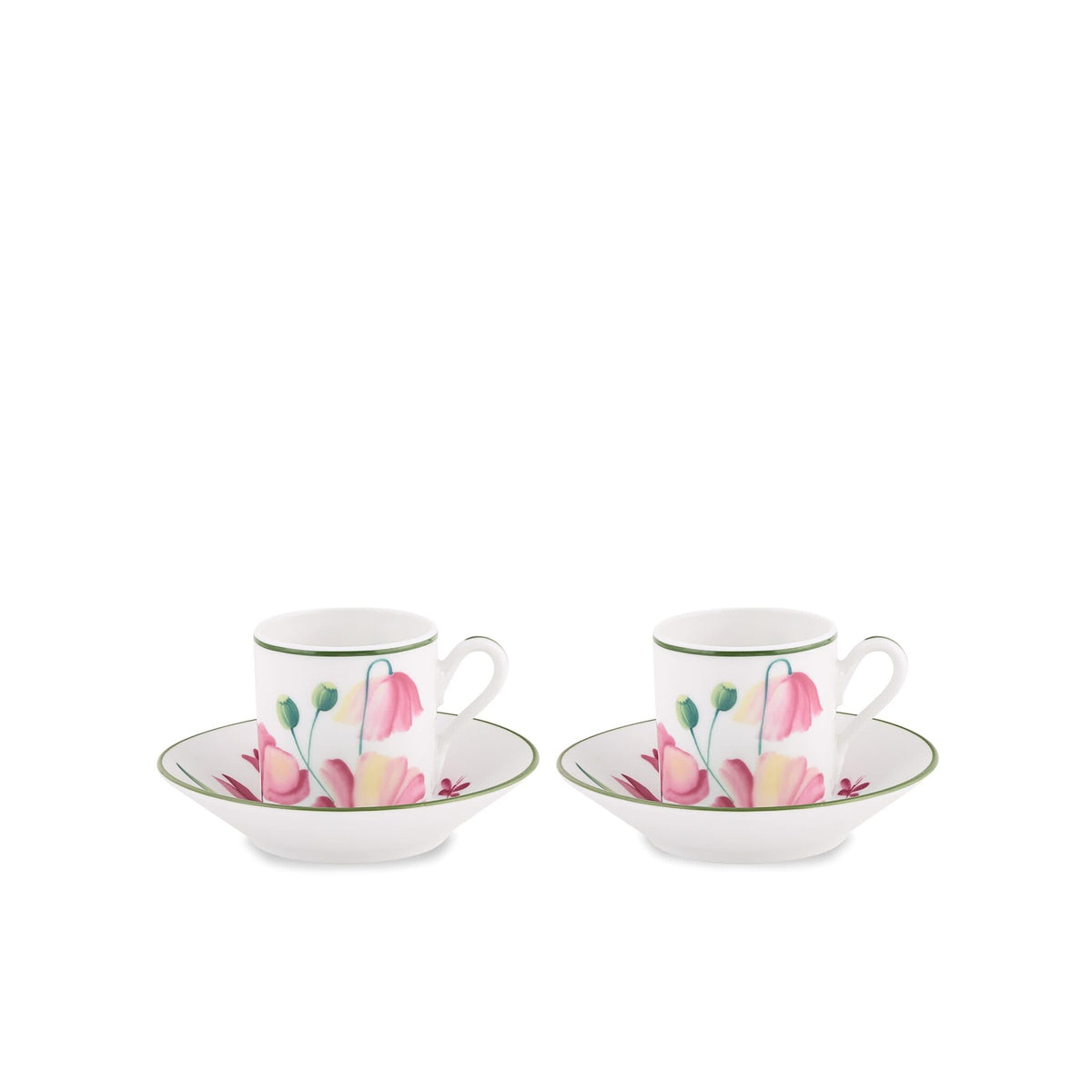 Ginori 1735 Florenza Espresso Set for Two, Malva
