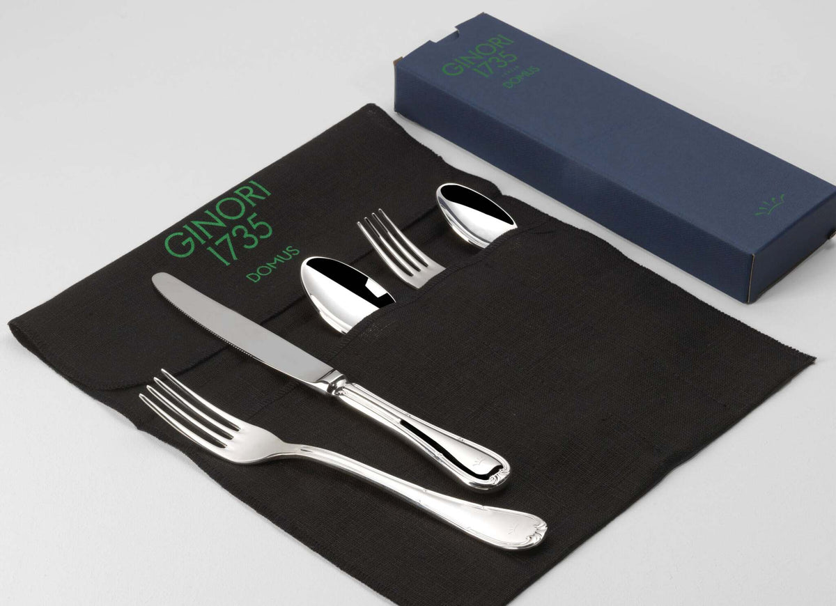 Ginori 1735 Ginevra 5-Piece Cutlery Set, Silver, view 2