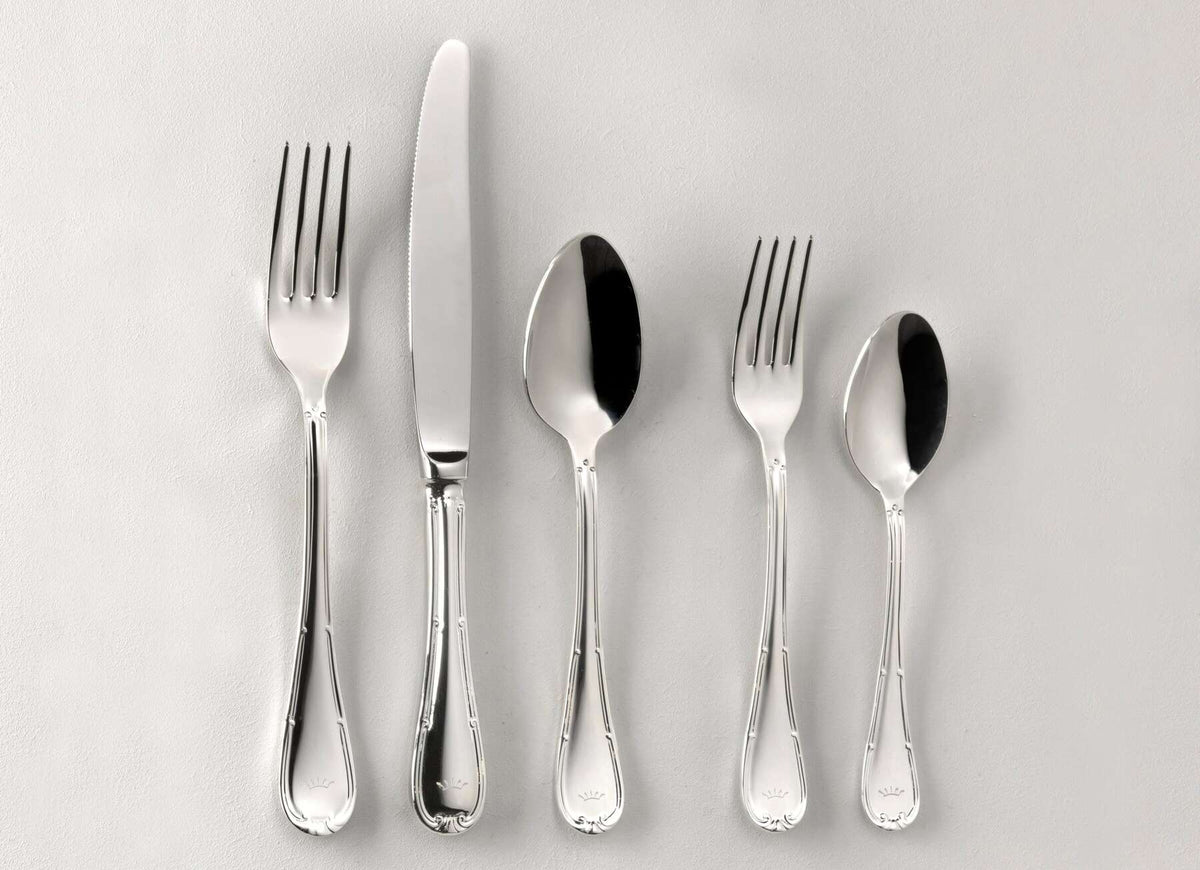 Ginori 1735 Ginevra 5-Piece Cutlery Set, Silver