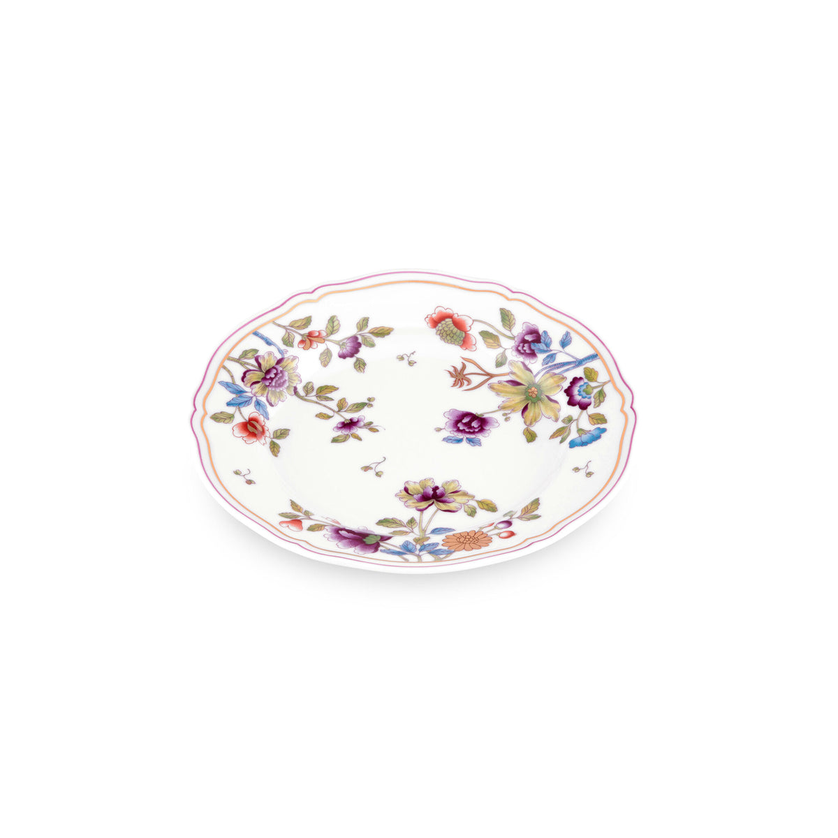 Ginori 1735 Granduca Coreana Dessert Plate, Flowers, view 2